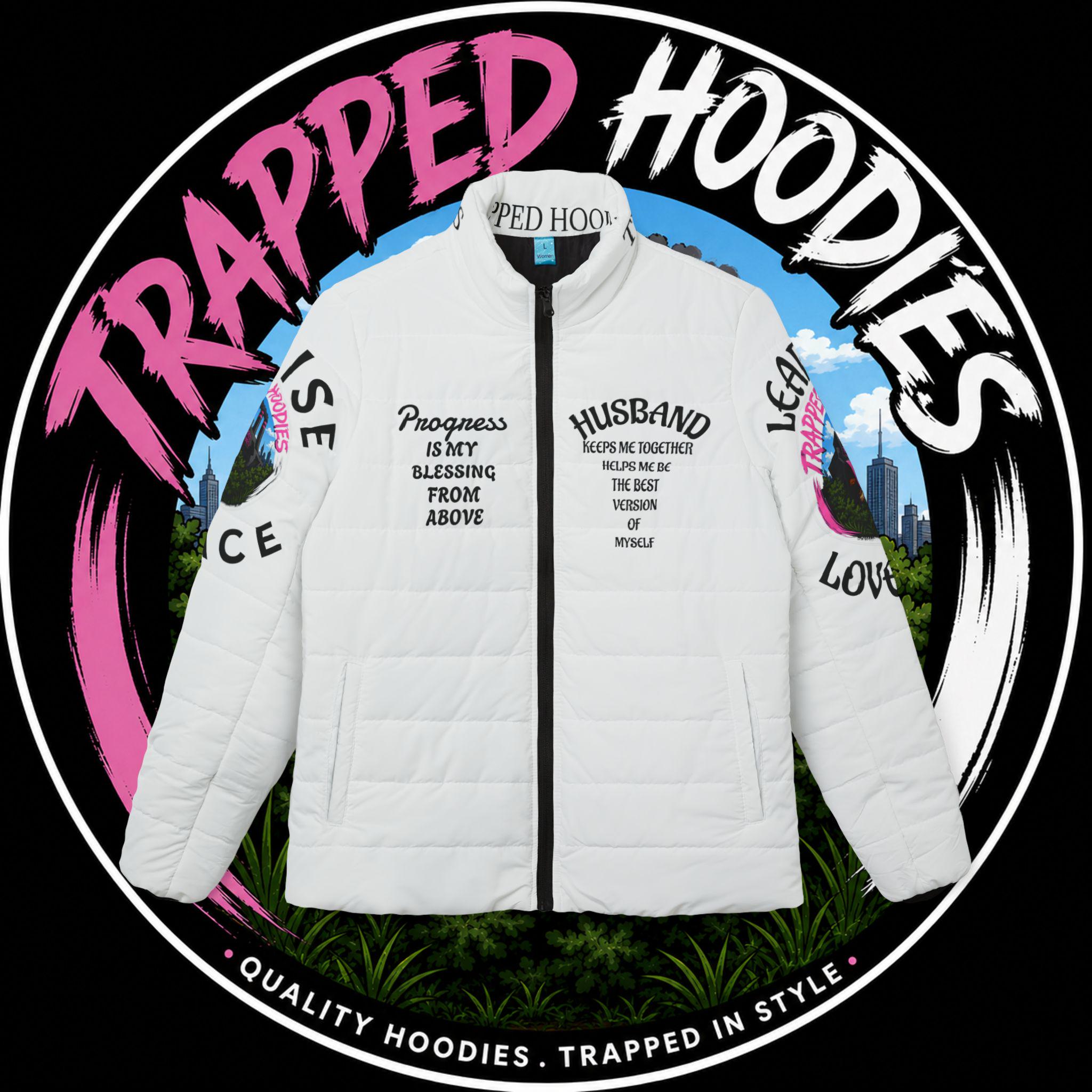 Puffer Jacket | Trapped Hoodies Designer Coat | Urban Fashion Winter Wear