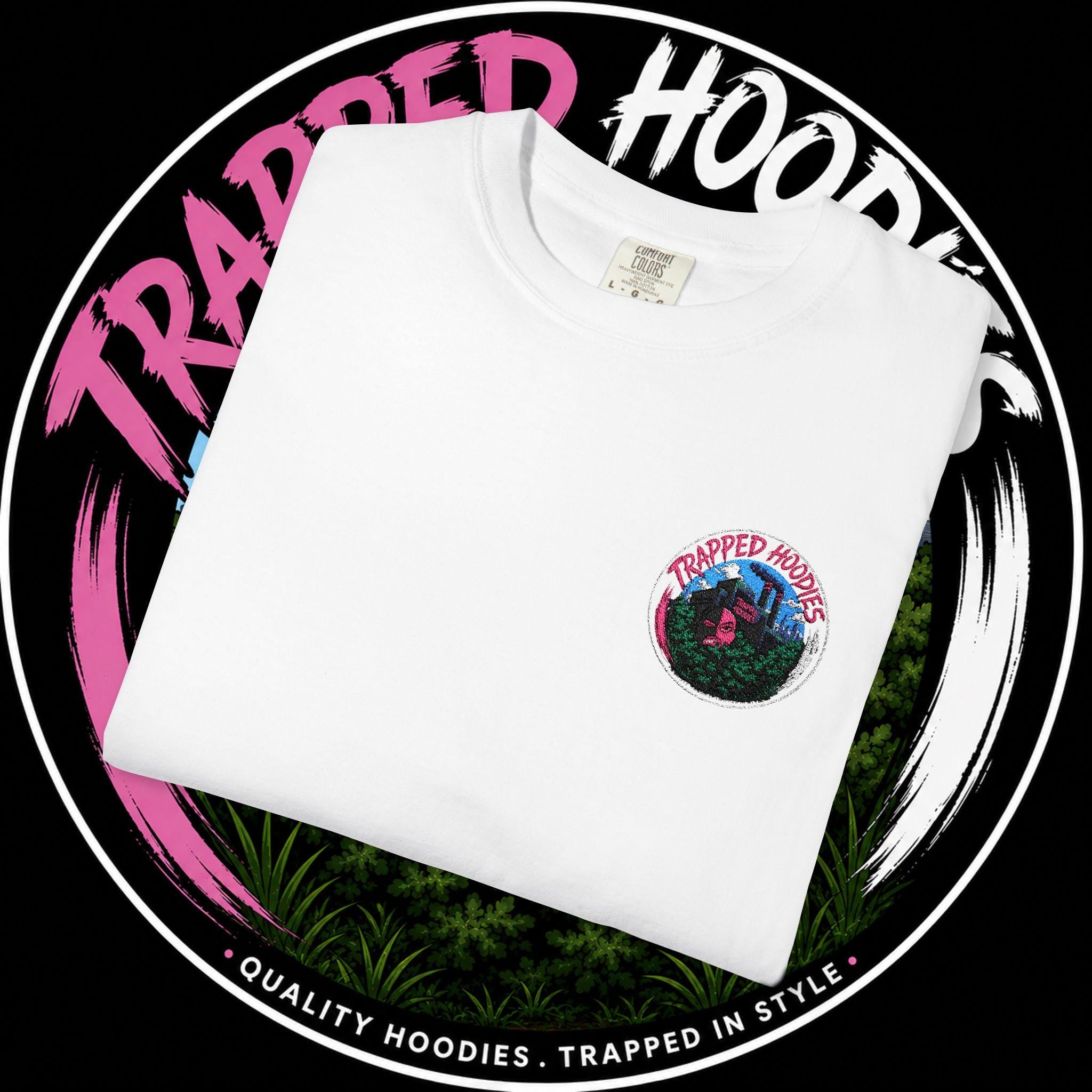 Trapped Hoodies logo T-shirt | EMBROIDERY