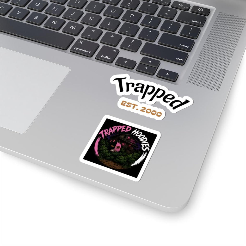 Trapped Hoodies Vinyl Stickers (Est. 2000) – Custom Shape Decals