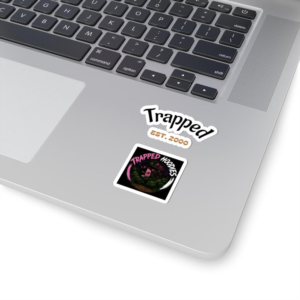 Trapped Hoodies Vinyl Stickers (Est. 2000) – Custom Shape Decals