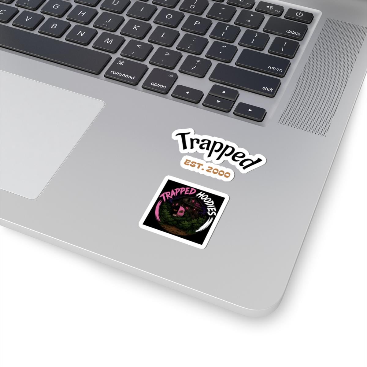 Trapped Hoodies Vinyl Stickers (Est. 2000) – Custom Shape Decals