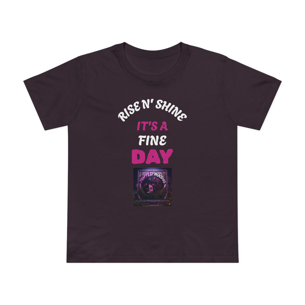 Sarcasm University graphic tee | Rise N' Shine It's a Fine Day design