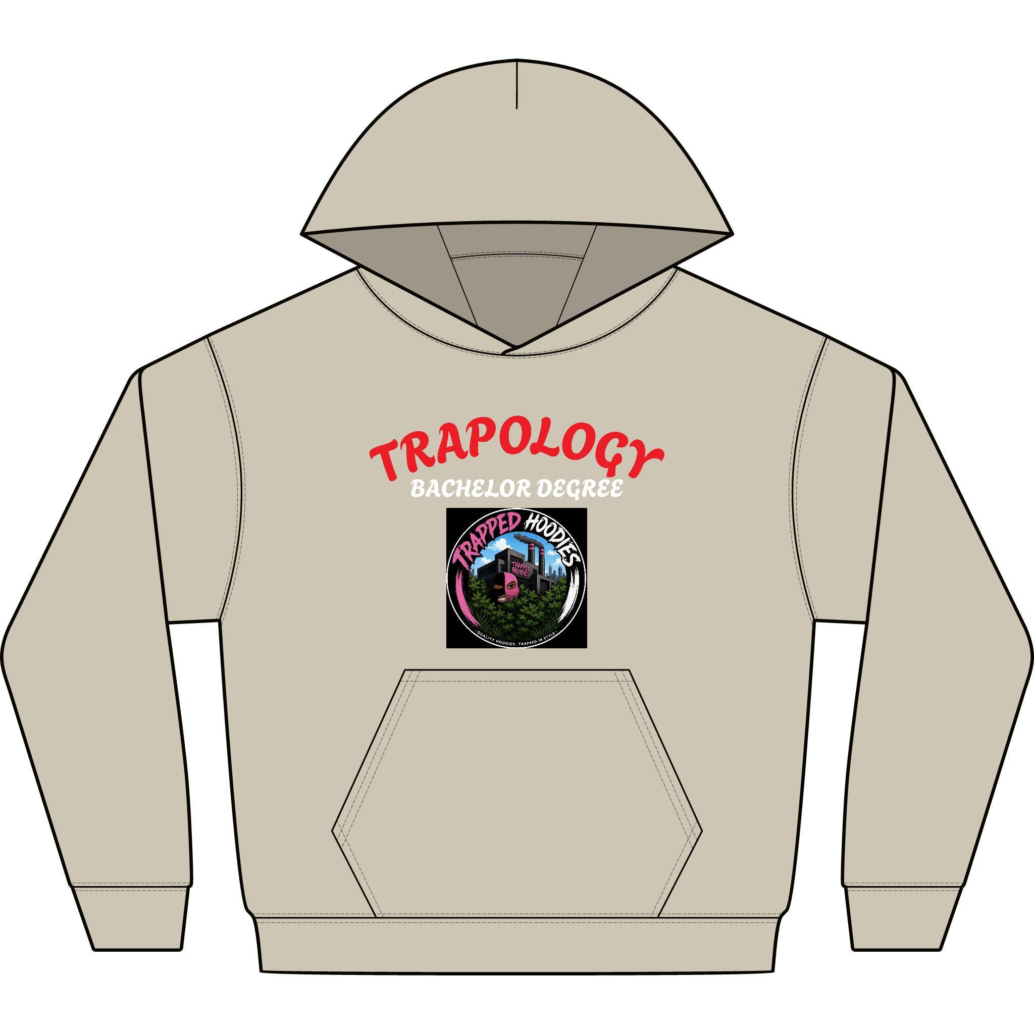 Heavyweight TRAPPED Hooded Sweatshirt