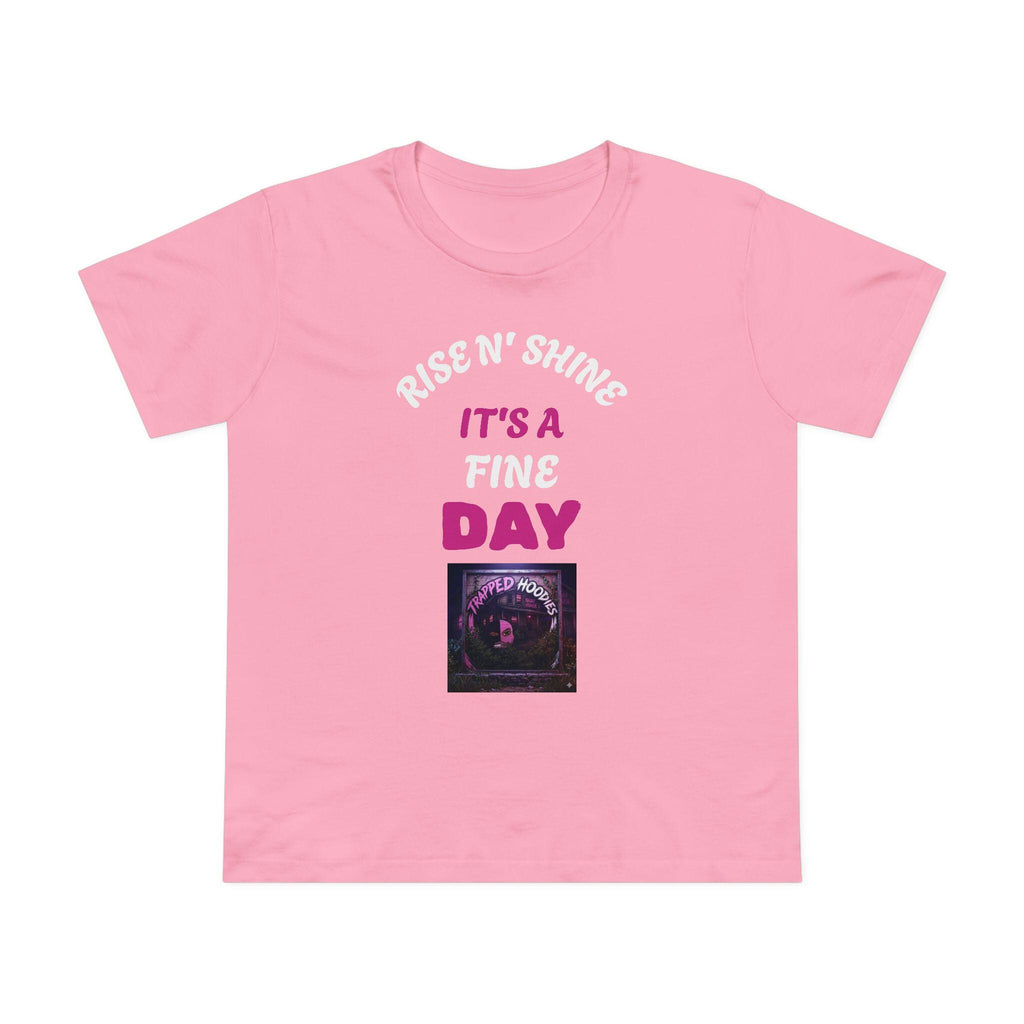 Sarcasm University graphic tee | Rise N' Shine It's a Fine Day design