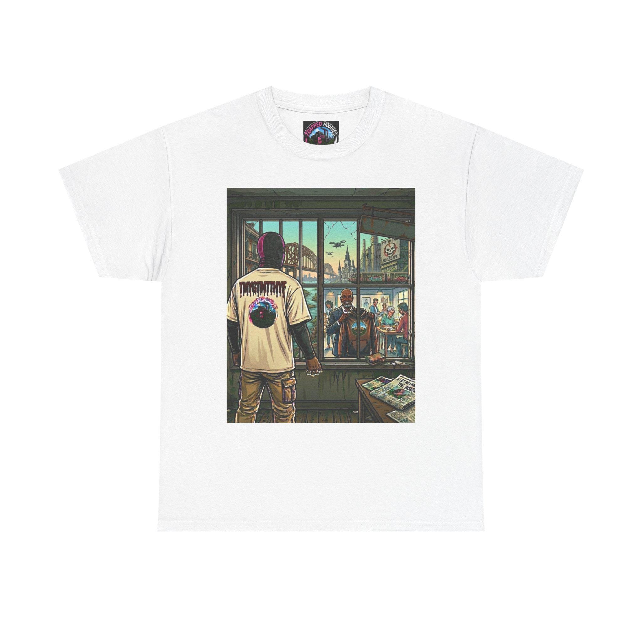 Make It Count Trapped Hoods T-Shirt | Inspirational Streetwear | "Don't Give Up" Graphic