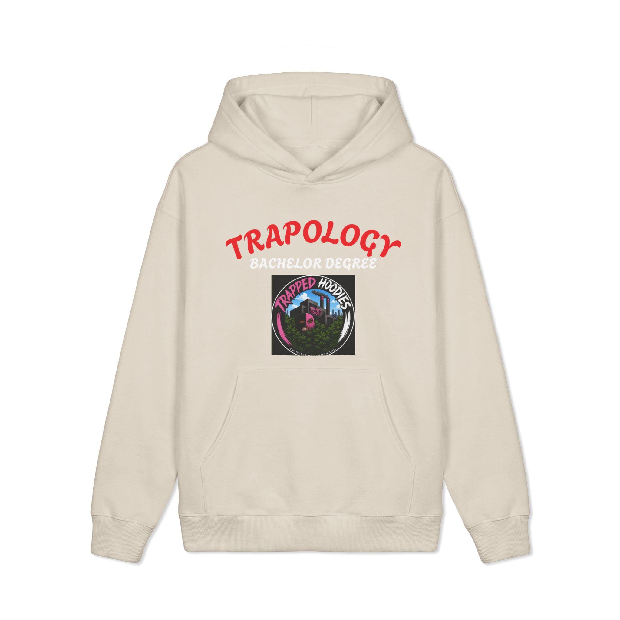 Trapped Hoodies Graphic T-Shirt — Retro Urban Mask Art Tee